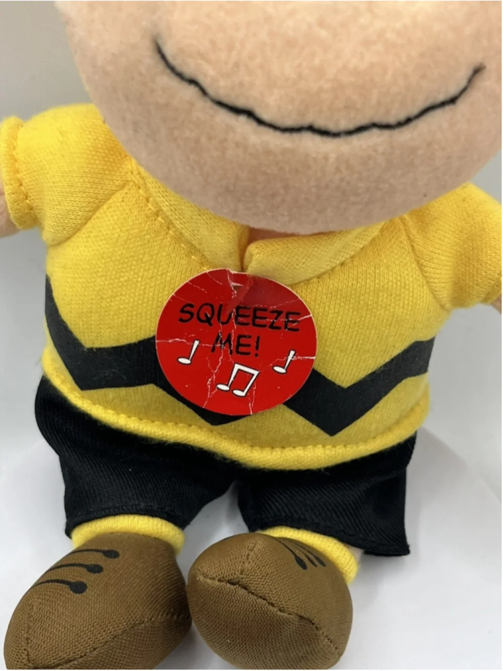 VTG Peanuts 2010 TY Beanie Baby Charlie Brown NEEDS BATTERIES RETIRED WITH TAG